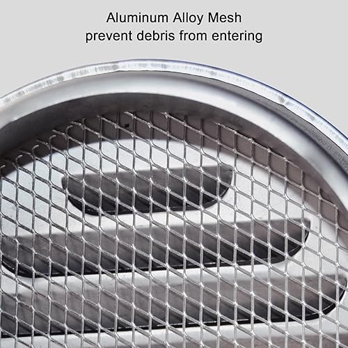 Miniatura 7 de Cubierta de chimenea de acero inoxidable 304, tapa de ventilación de aire, salida de aire de pared exterior, cubierta de lluvia, tapa de ventilación