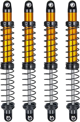 SWX Amortiguador RC ajustable montado de aleación de aluminio para 110 RC Crawler Car Axial SCX10 90046 D90 TRX4 Wraith (4.724 in)