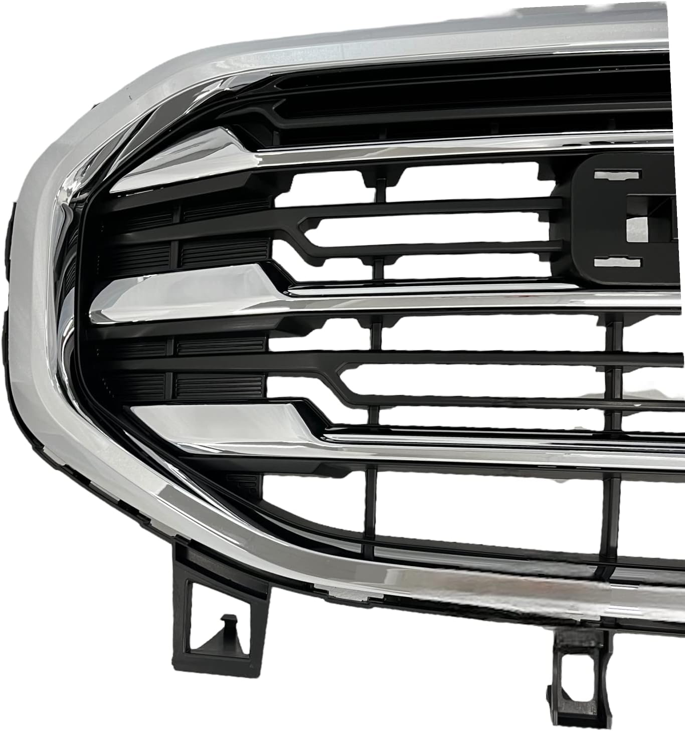 Front Upper Bumper Grille Compatible with 2018 2019 2020 2021 GMC Terrain SLT,SLE Chrome Bumper Grille Assembly