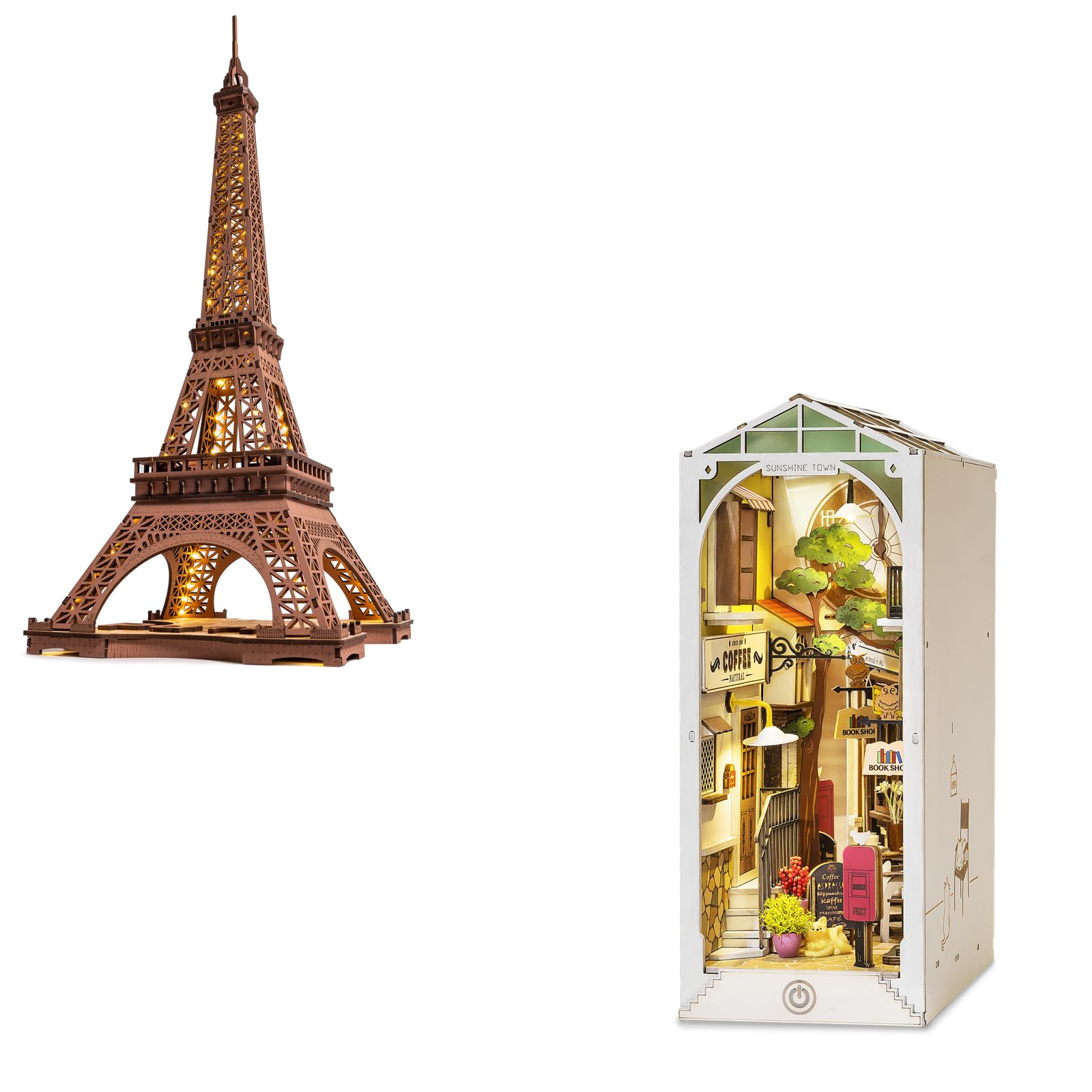 Amazon.com: rowood 3D Wooden Puzzles for Adults Bundle DIY Book