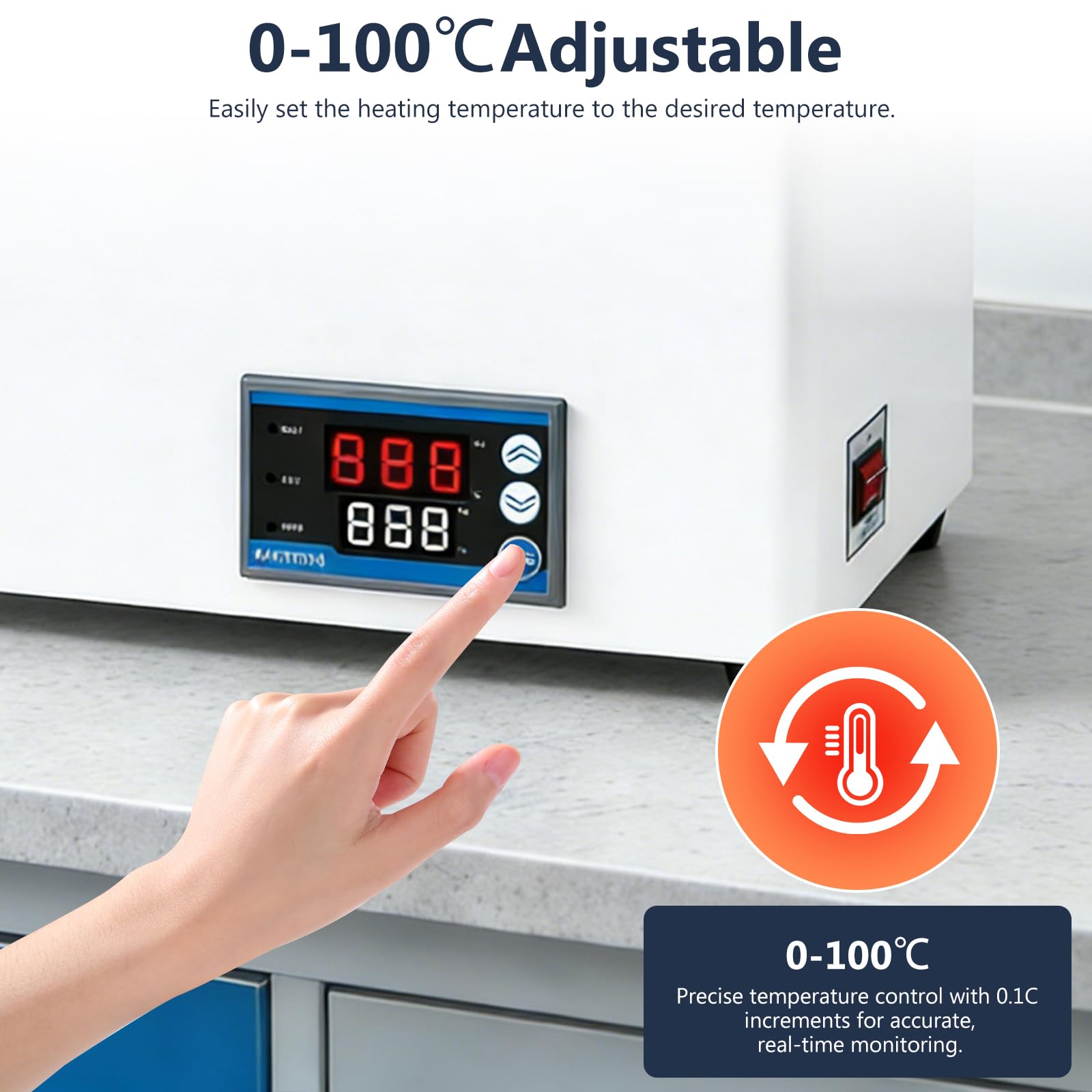 Laboratorio digitale a bagno d'acqua, 6 l