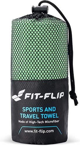 Miniatura 3 de Fit-Flip Toalla de viaje  Toalla de camping de microfibra compacta y ultrasuave, toalla de secado rápido, absorbente y ligera para deportes, playa,