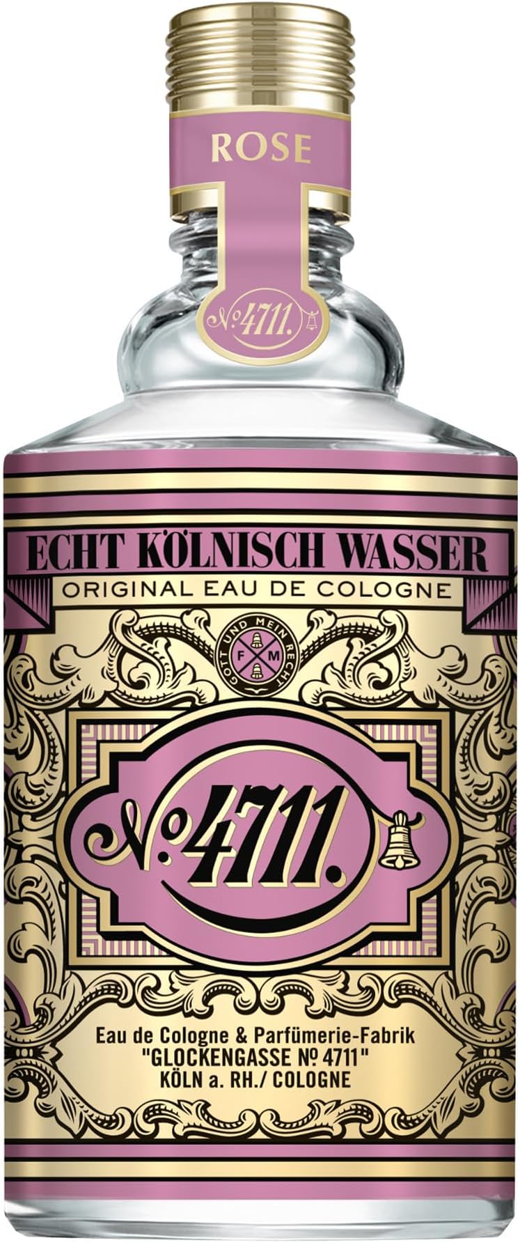 4711 Floral Collection Rose Eau de Cologne for Women 100ml - Elegant Fragrance with Fresh Rose Floral Notes