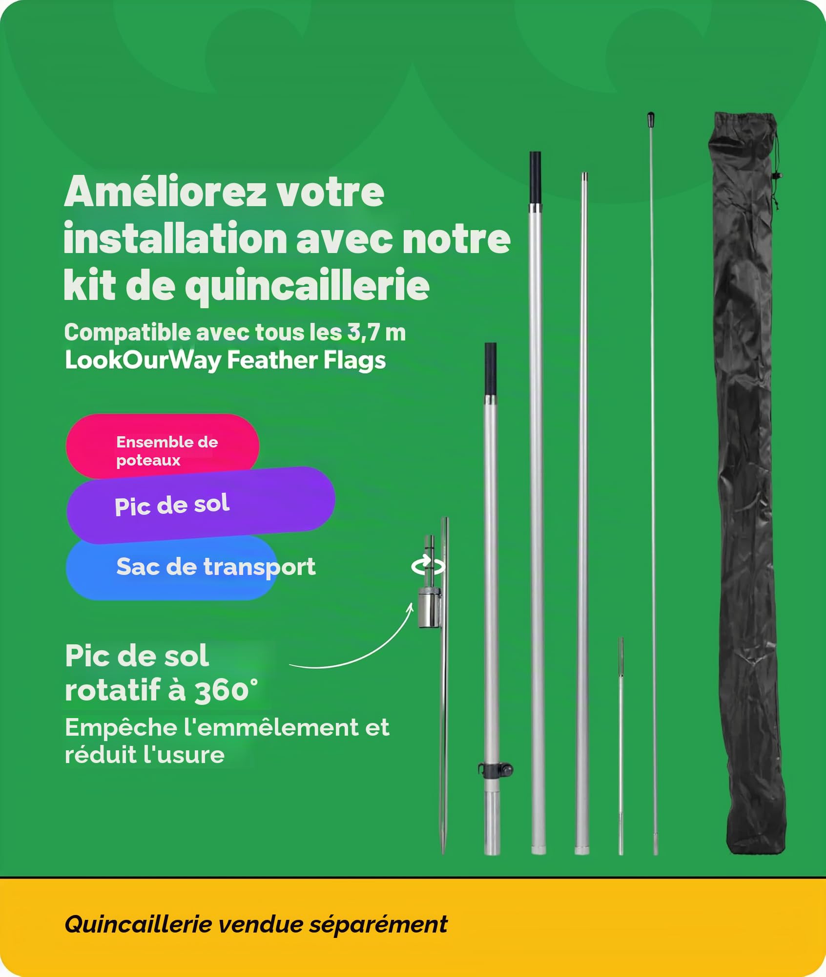 Lookourway Pizza Feather Drapeau, Parties