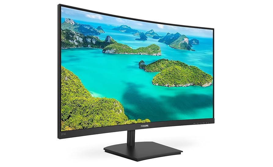 Philips 271E1SCA - 27 Inch FHD Curved Monitor, 75Hz, 4ms, VA