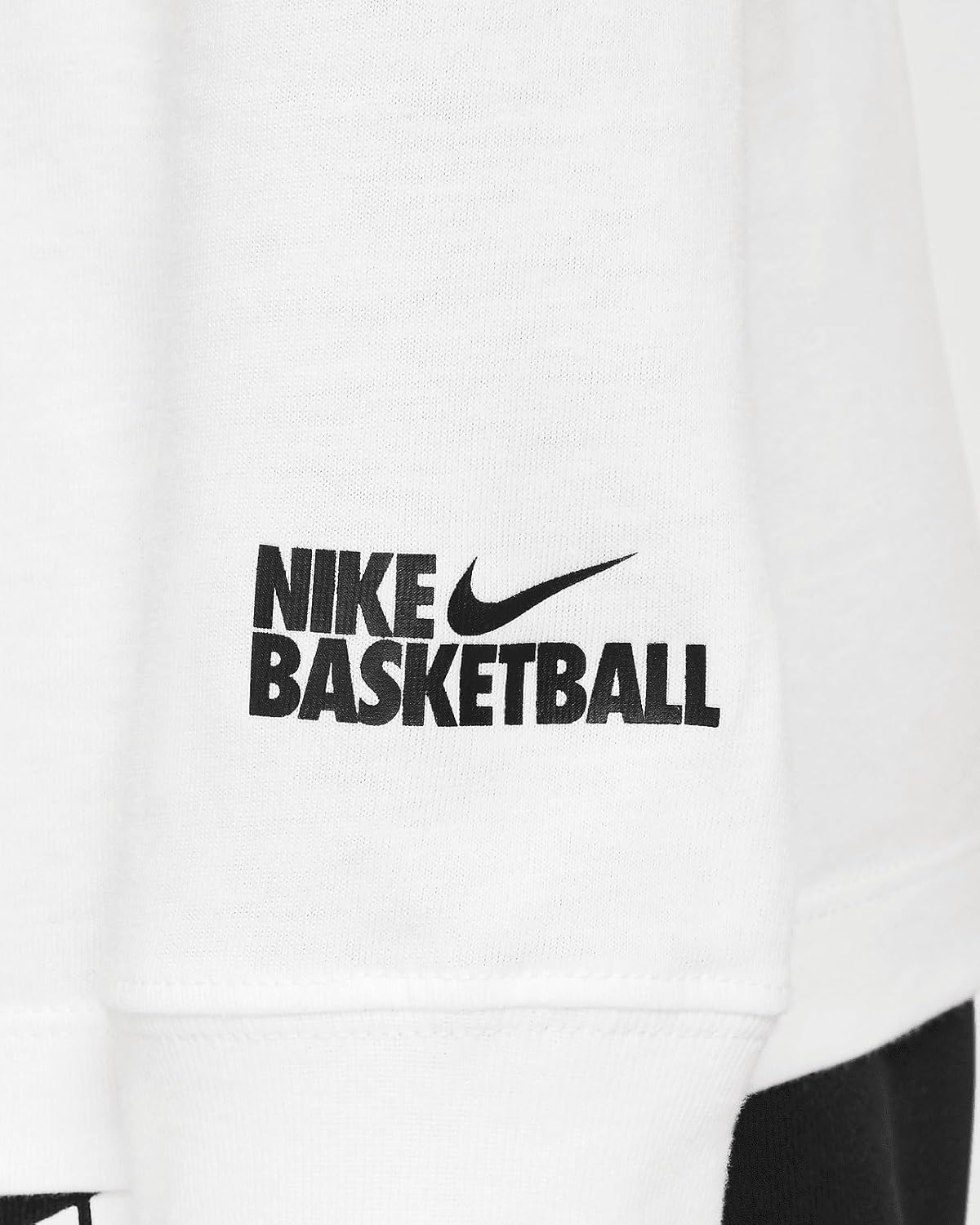 Nike Sportswear Big Kids Long-Sleeve T-Shirt (White, FZ5196-100) - Image 4