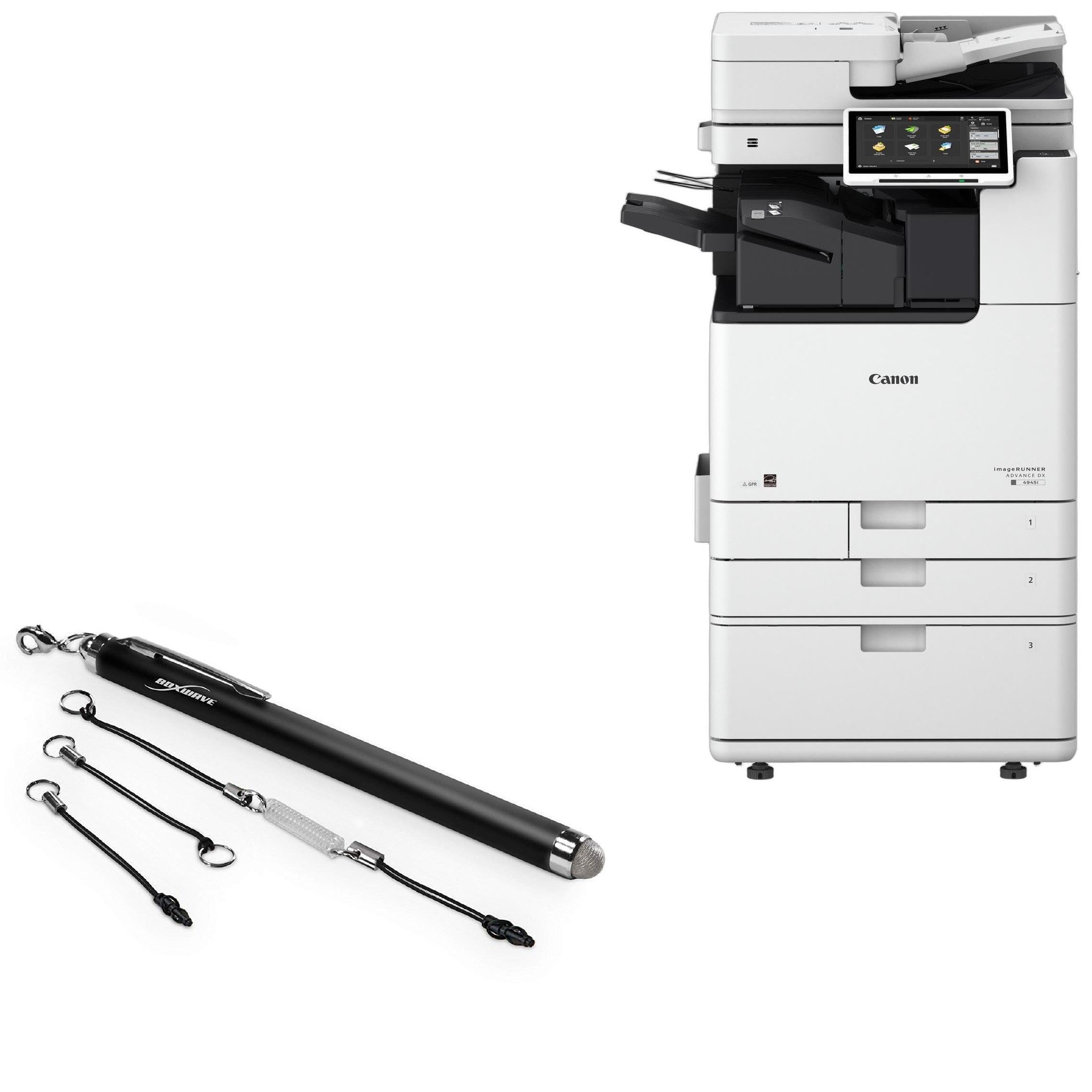 BoxWave Stylus Pen Compatible with Canon imageRUNNER Advance DX 4945i - EverTouch Capacitive Stylus, Fiber Tip Capacitive Stylus Pen - Jet Black