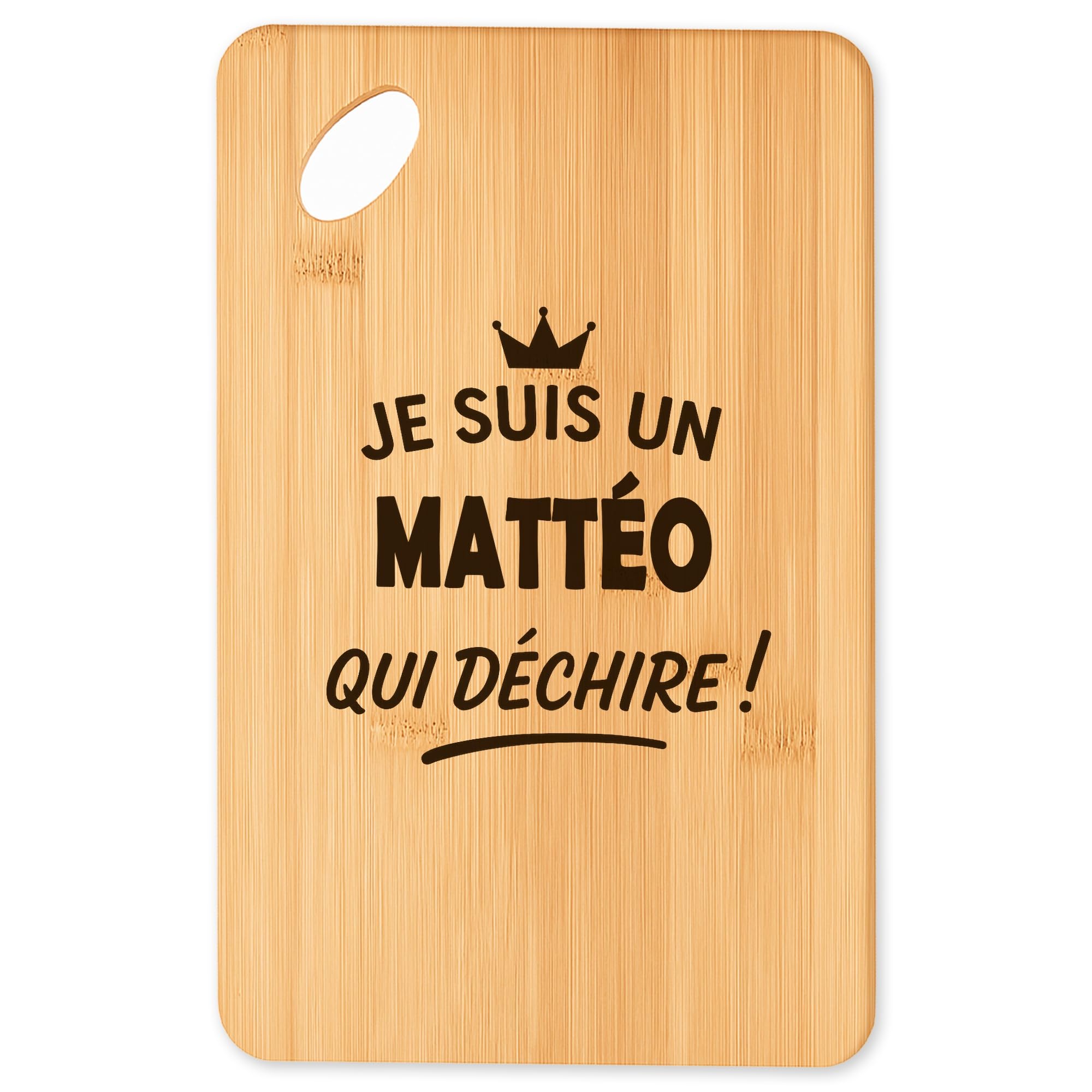 Planche à découper Matteo en bambou et plateau apéro pour cuisine et barbecue