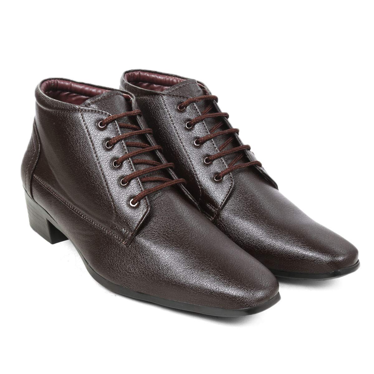 BXXY Mens Brown Height Increasing Faux Leather Formal Lace-Up Boots (B01I1G7IUO) Amazon Price History, Amazon Price Tracker