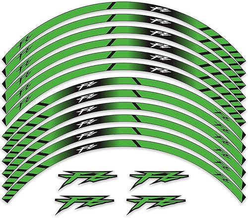 Decoration Wheel Hub Motorcycle Front Rear Wheel Reflective Sticker On Wheel Hub Decoration for Yamaha FZ FZ6 FZ07 FZ09 FZ1 FZ25 17inch (Color  B)