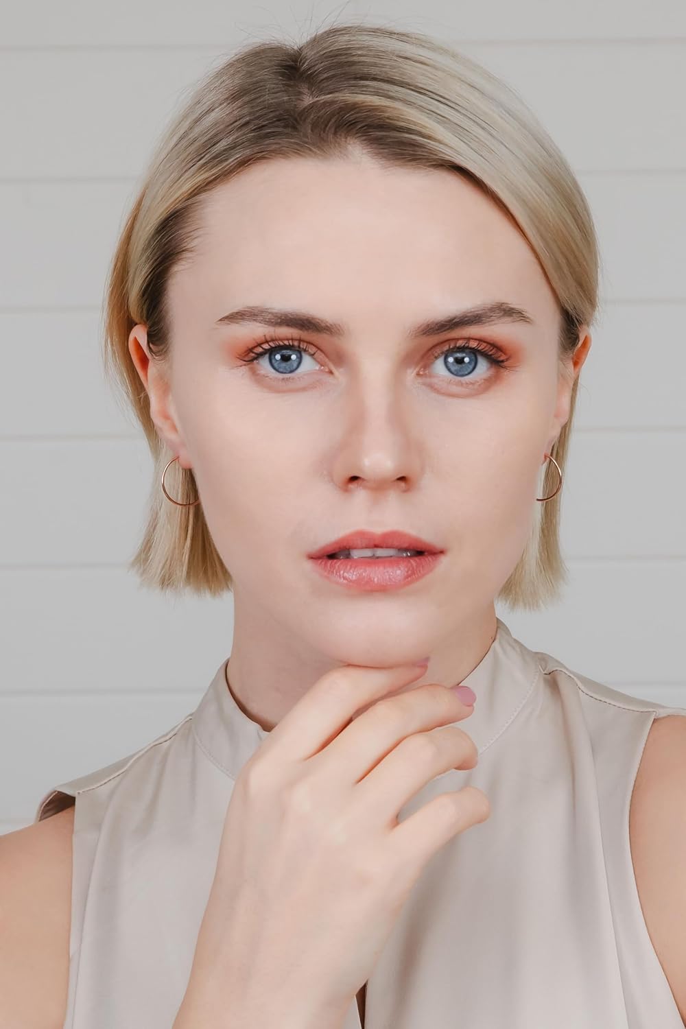 Hoops & Loops 925 Sterling Silver Open 1.5mm Thin Polished Round C-Hoop Earrings for Women, Silver, Yellow, Rose Gold, Black 15mm-40mm - Image 2