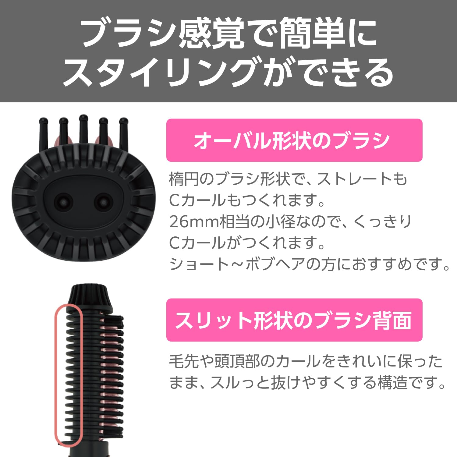 【新品未開封】テスコム　海外対応　ヘアアイロン ブラシタイプ ストレート26mm Amazon | テスコム ヘアアイロン ホットブラシ 26mm 海外対応