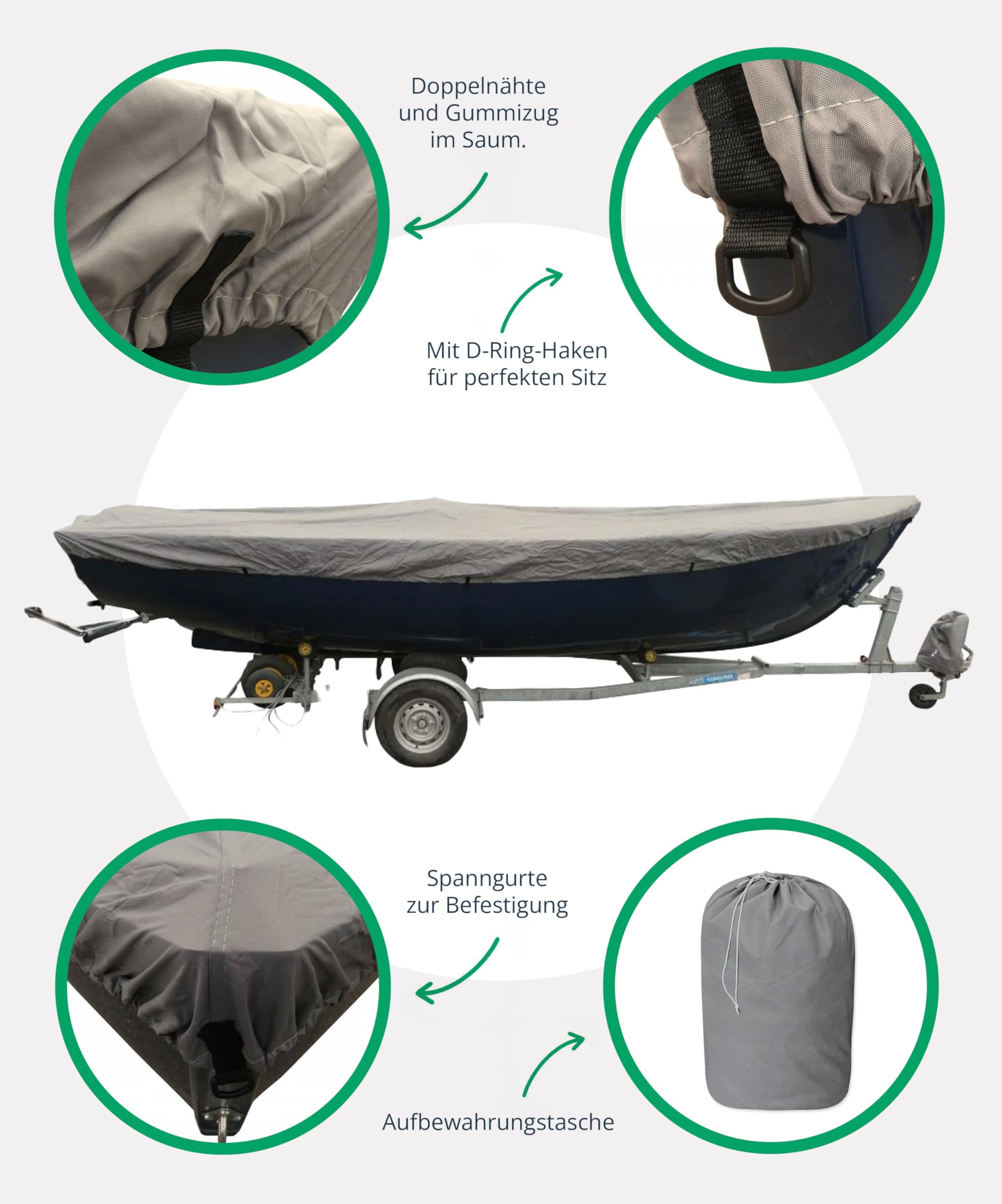Bootsplane Abdeckplane 300D