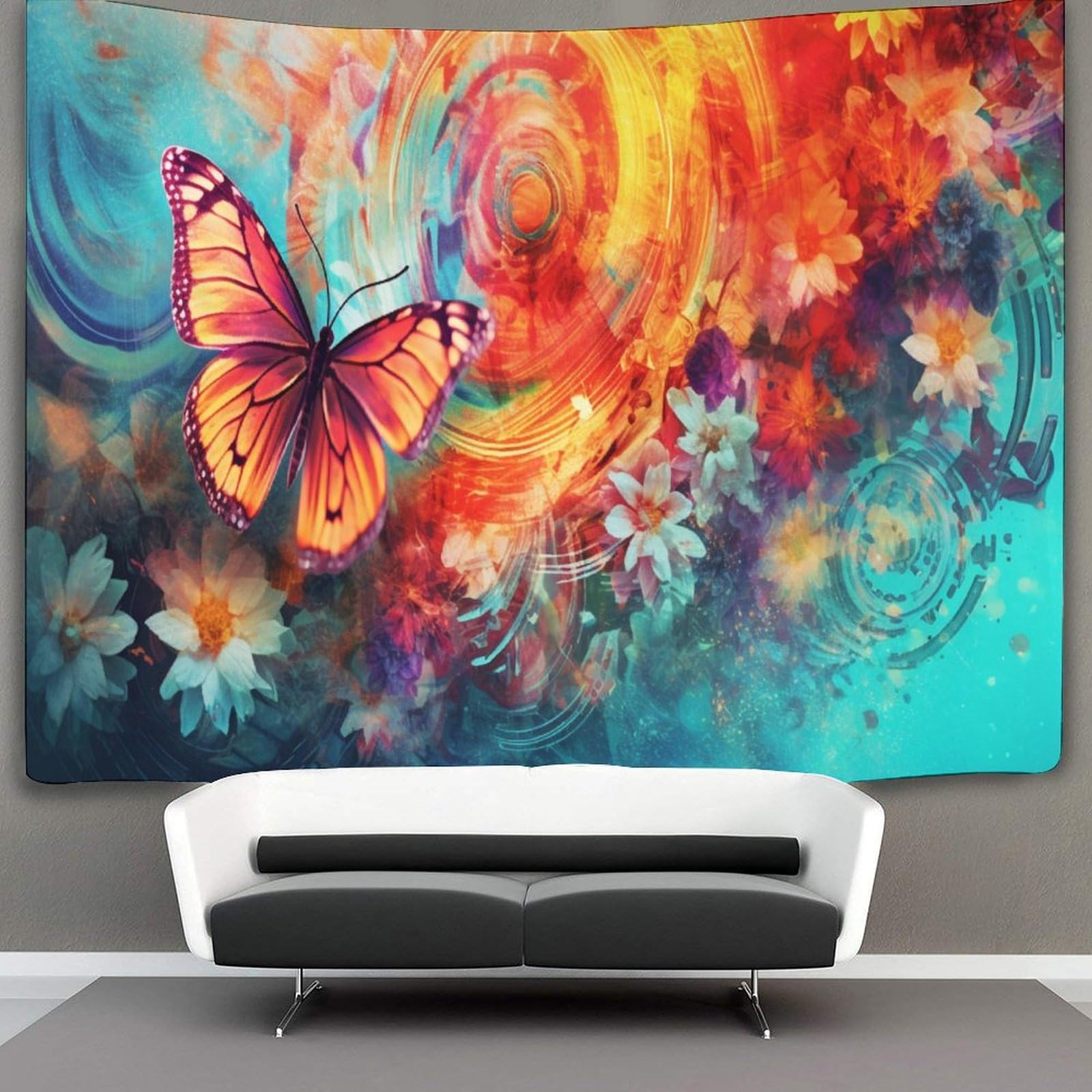 kaiyun Butterfly Tapestry Tapestries 3D Wall Hanging Home Decorations for Room 150cmx200cm