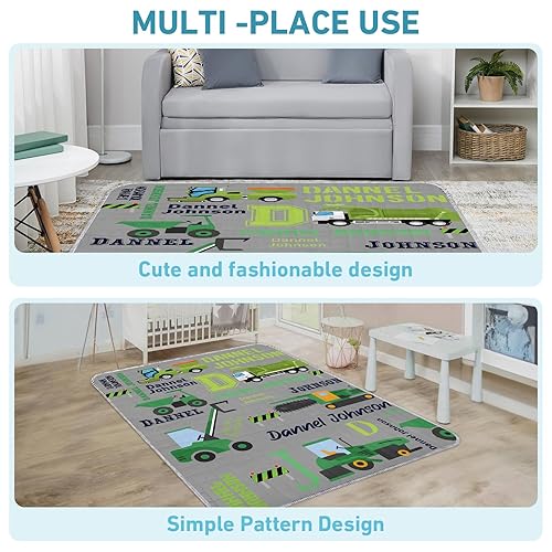 Miniatura 6 de Tapete de juego personalizado para bebé con nombre, tapete de juego plegable para bebé, tapete de juego impermeable gris para bebés y niños