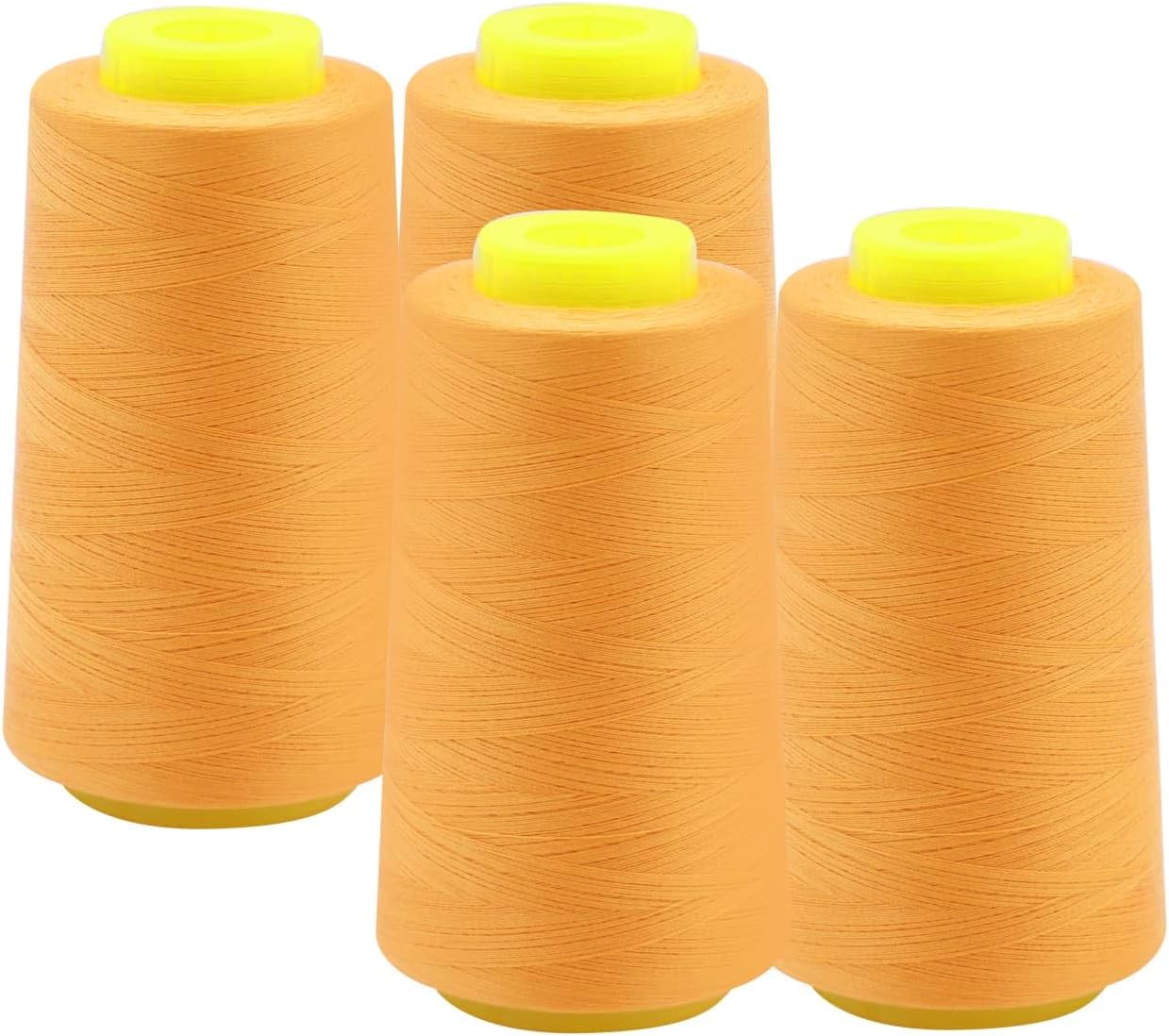 EVERLOCK Serger Thread – 4 Cones, 3000 Yards Each – 40 Weight, 2-Ply Spun Polyester – Strong, Low-Lint Overlock Thread for Serger Machines – All-Purpose Sewing & Finishing (Burgundy)