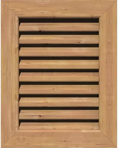 Ekena Millwork GVWVE12X1801SFUWR Vertical Gable Vent Gable Vent, 12"W x