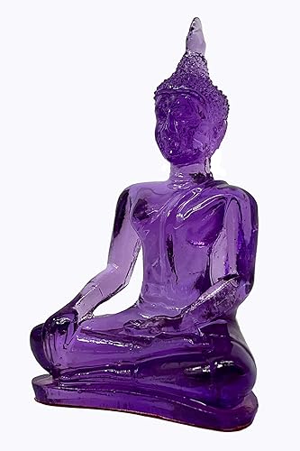 Miniatura 3 de BUDDHO Buda superando las tentaciones Estatua de Buda de 4 pulgadas de alto. Estatua de Buda tailandesa de resina de polietileno para decoración del