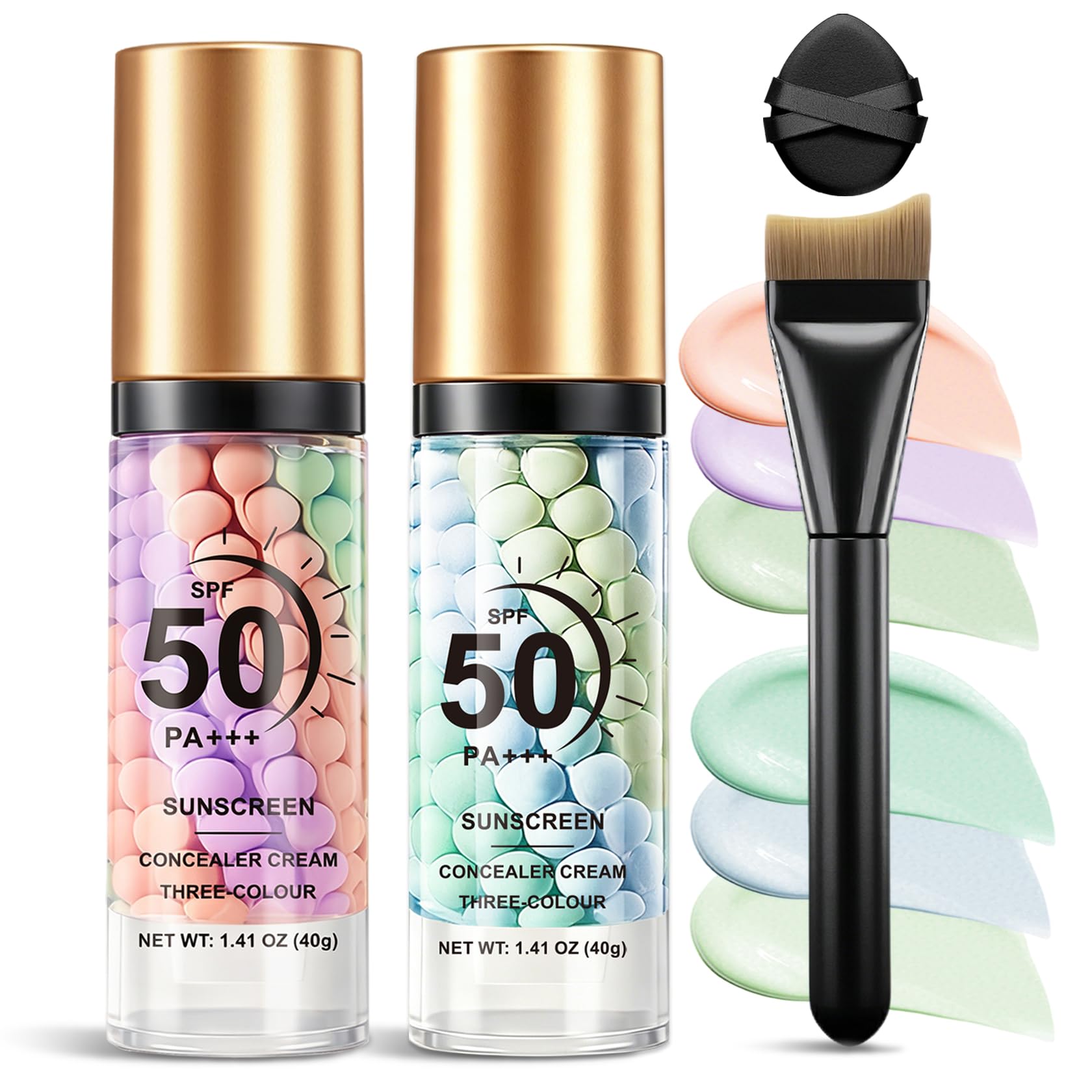 2PCS Color Correcting Primer Face Makeup