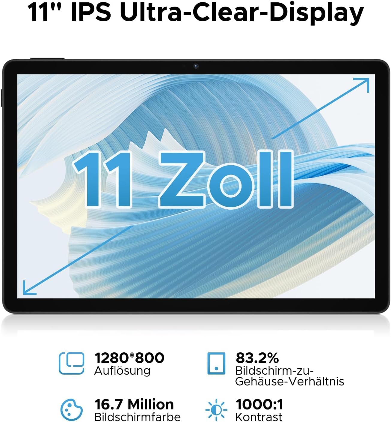 U11 (Tablette Wifi - 10.1'' - 4/128GB) BLACK