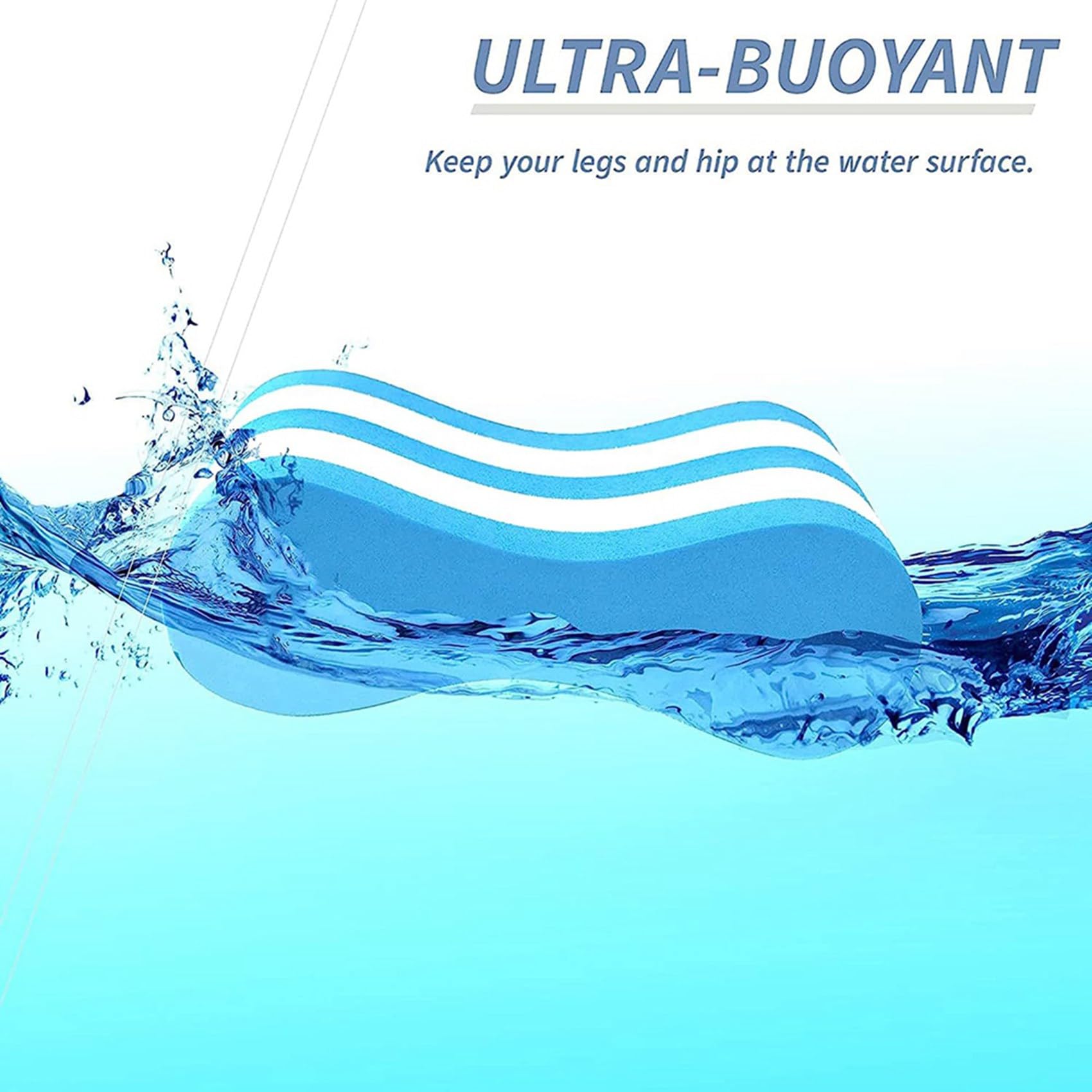 10X Pull Buoy Leg Float - Aiuto per L'Allenamento nel Piscina, Supporto per Gambe e Fianchi per Adulti, Bambini e Principianti, per Il Nuoto