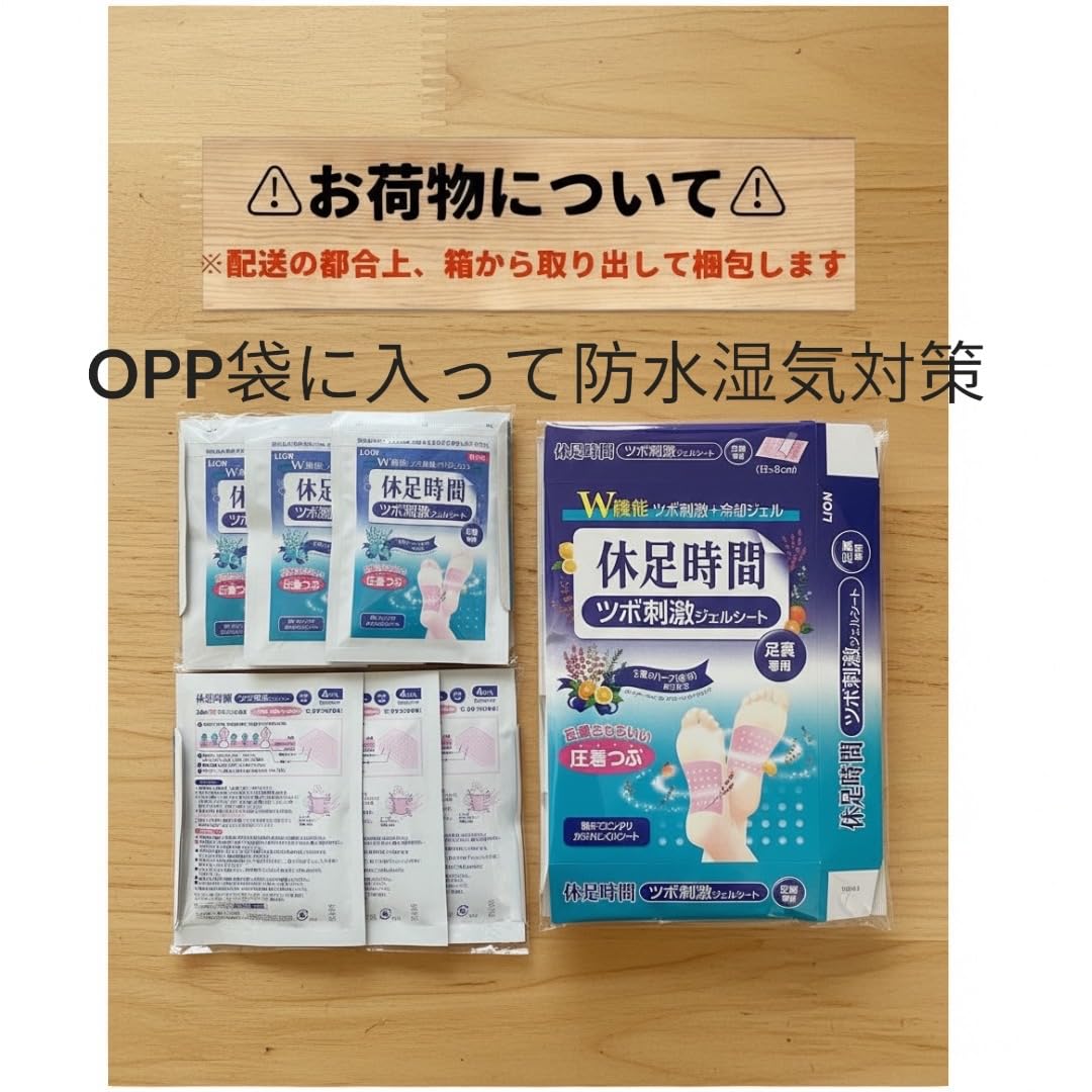 Amazon.co.jp: RONCHAN 休足時間 ツボ刺激ジェルシート 12枚 (4枚×3袋