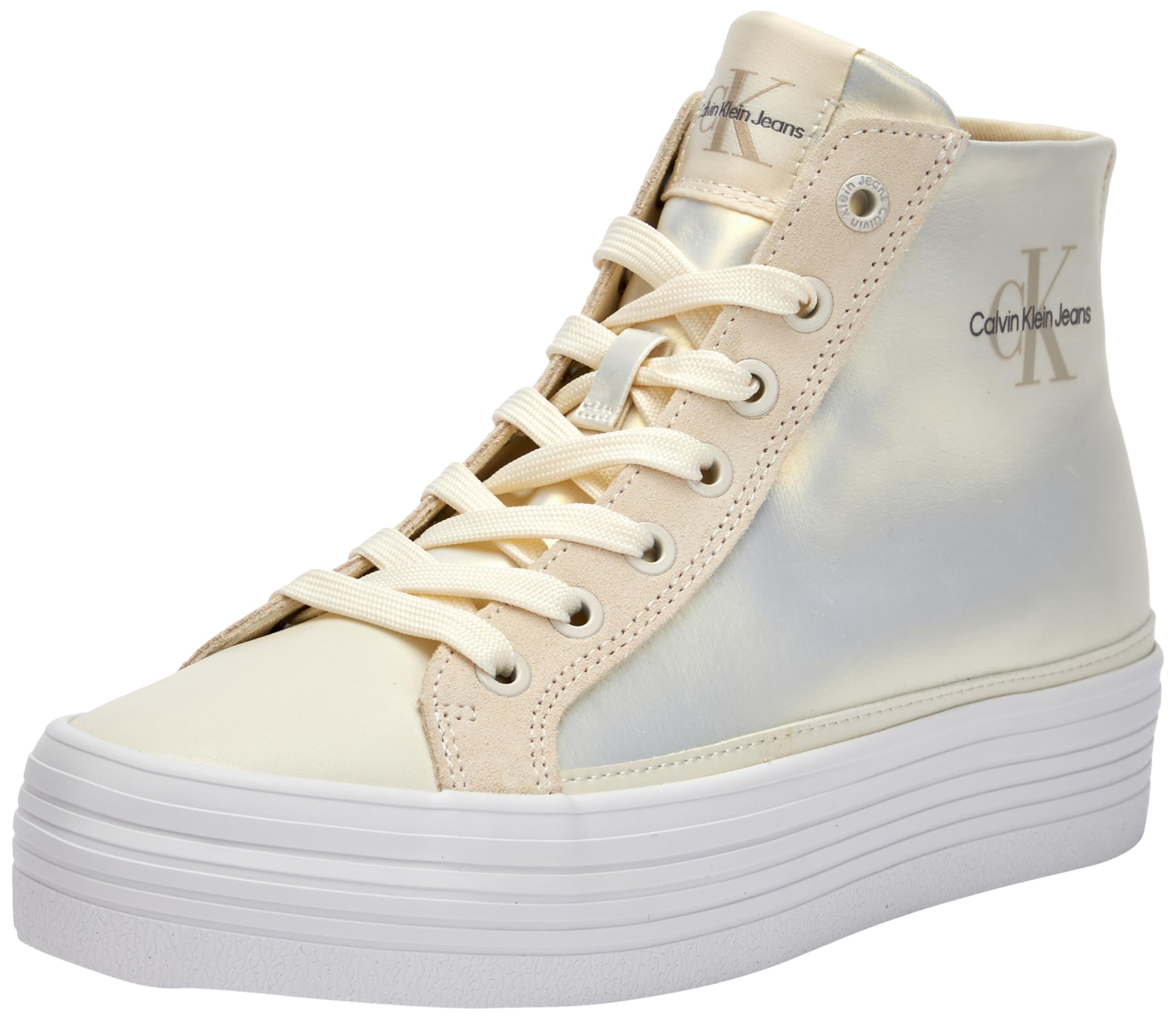 Calvin Klein Jeans Bold Vulc Flatf Mid Mix Ml Mtr Yw0yw01491, Zapatillas Deportivas Mujer