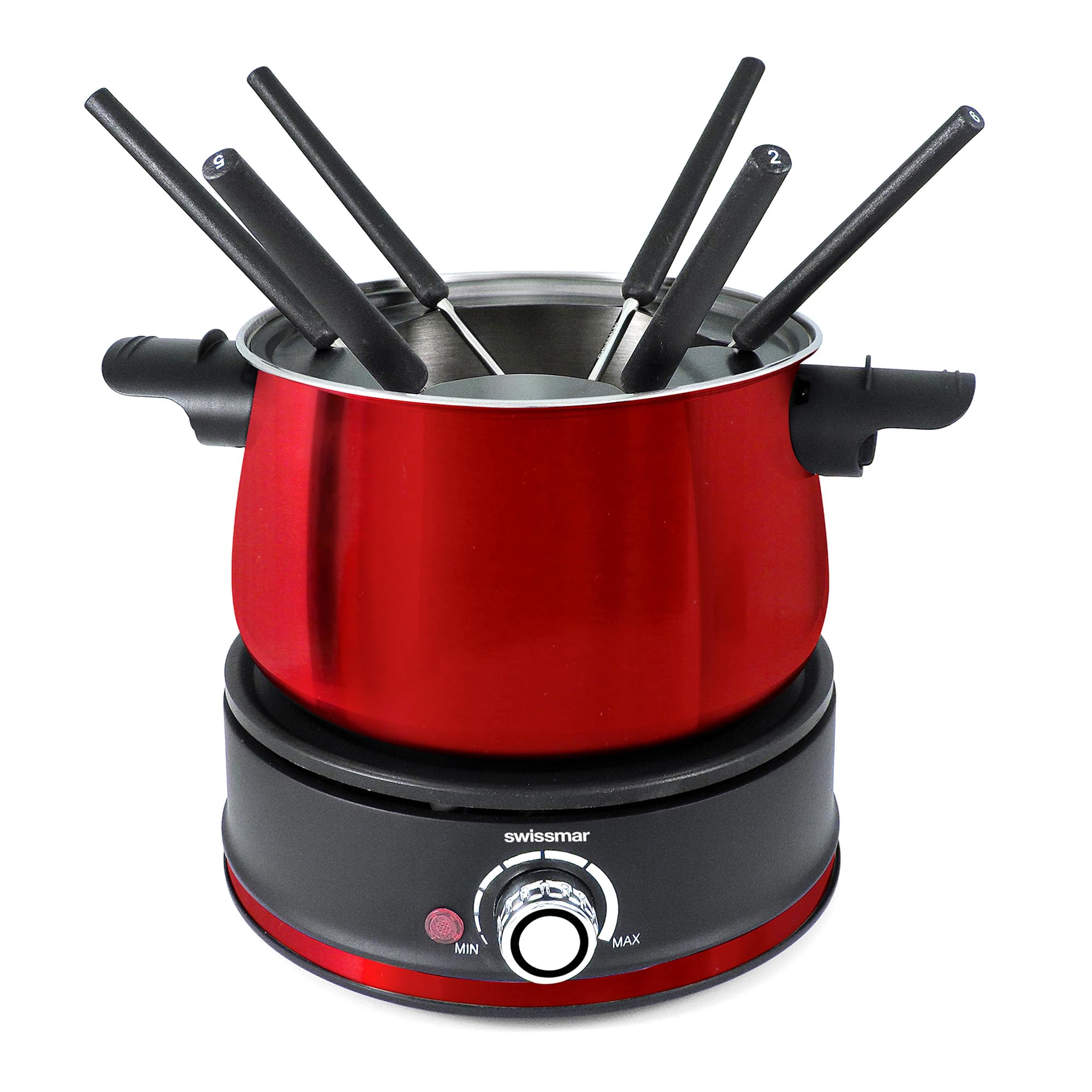 Swissmar10 Piece Electric Fondue Set (Red)