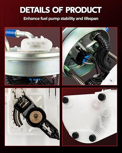 Miniatura 3 de Torchbeam Conjunto de bomba de combustible compatible con Bravada 2002-2004, Envoy 2002-2004, Rainier 2004-2004 4.2L, Trailblazer 2002-2004 4.2L,