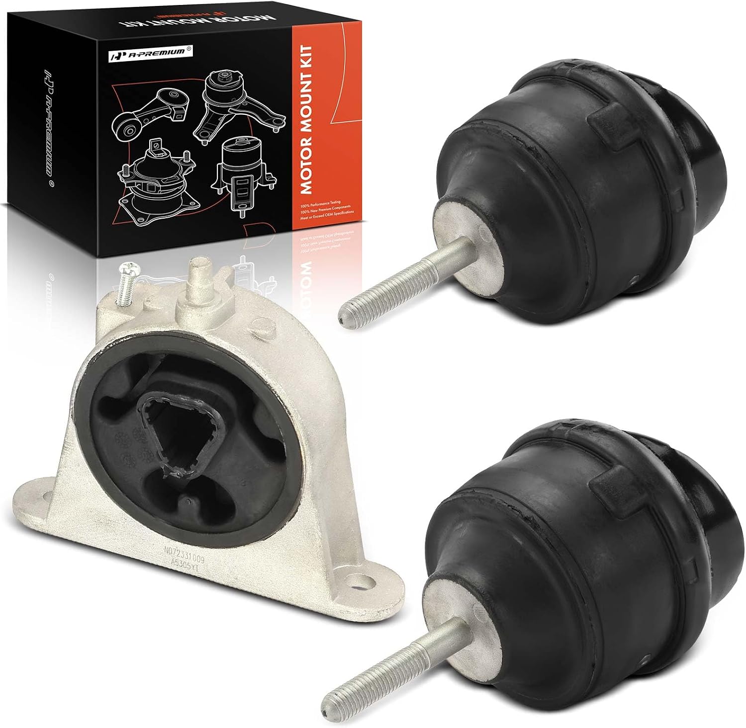 A-Premium 3PCS Engine Motor Mount Kit Compatible with Chrysler Pacifica 2007-2008, 3.8L 4.0L, Naturally Aspirated