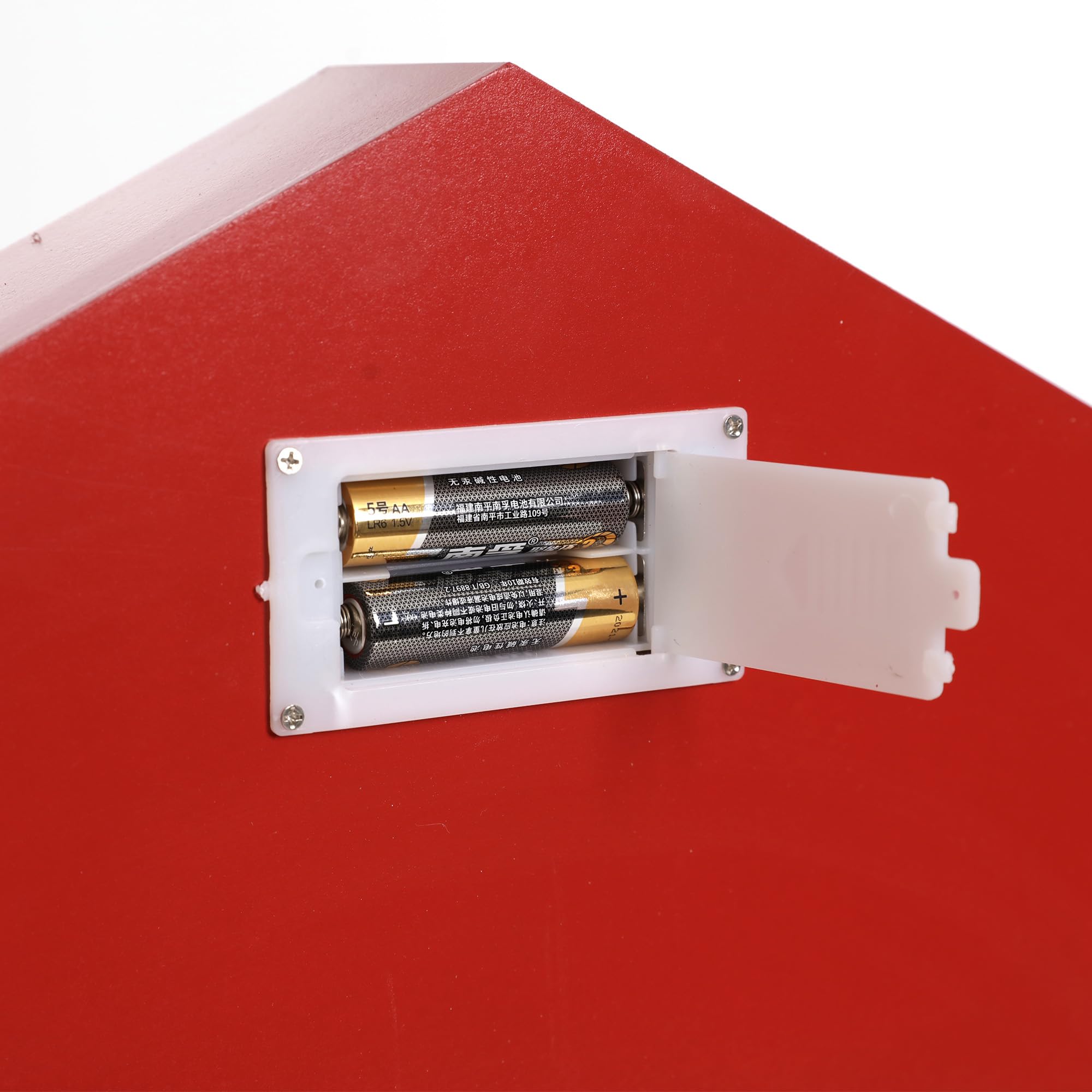Adventskalender 2024 aus Holz mit LED-Lichtern, Weihnachts-Countdown-Kalender, Schubladen in Hausform für Kinder und Erwachsene, wiederverwendbare Urlaubsdekoration,