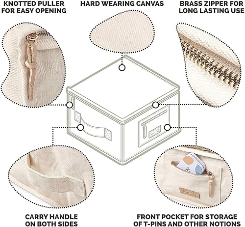 Miniatura 7 de KnitIQ - Bloques de tapetes para tejer y proyectos de ganchillo, tableros de bloques extragruesos, con cuadrículas, 150 pines en T y bolsa