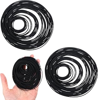 150pcs Cassette Belts,VCR Belts, Record Player Belt Replacement 20-120mm, Repair and Maintenance Hybrid Flat Cassette Player Belt, for DVD CD LD VCR Repeater Drive 1mm Width