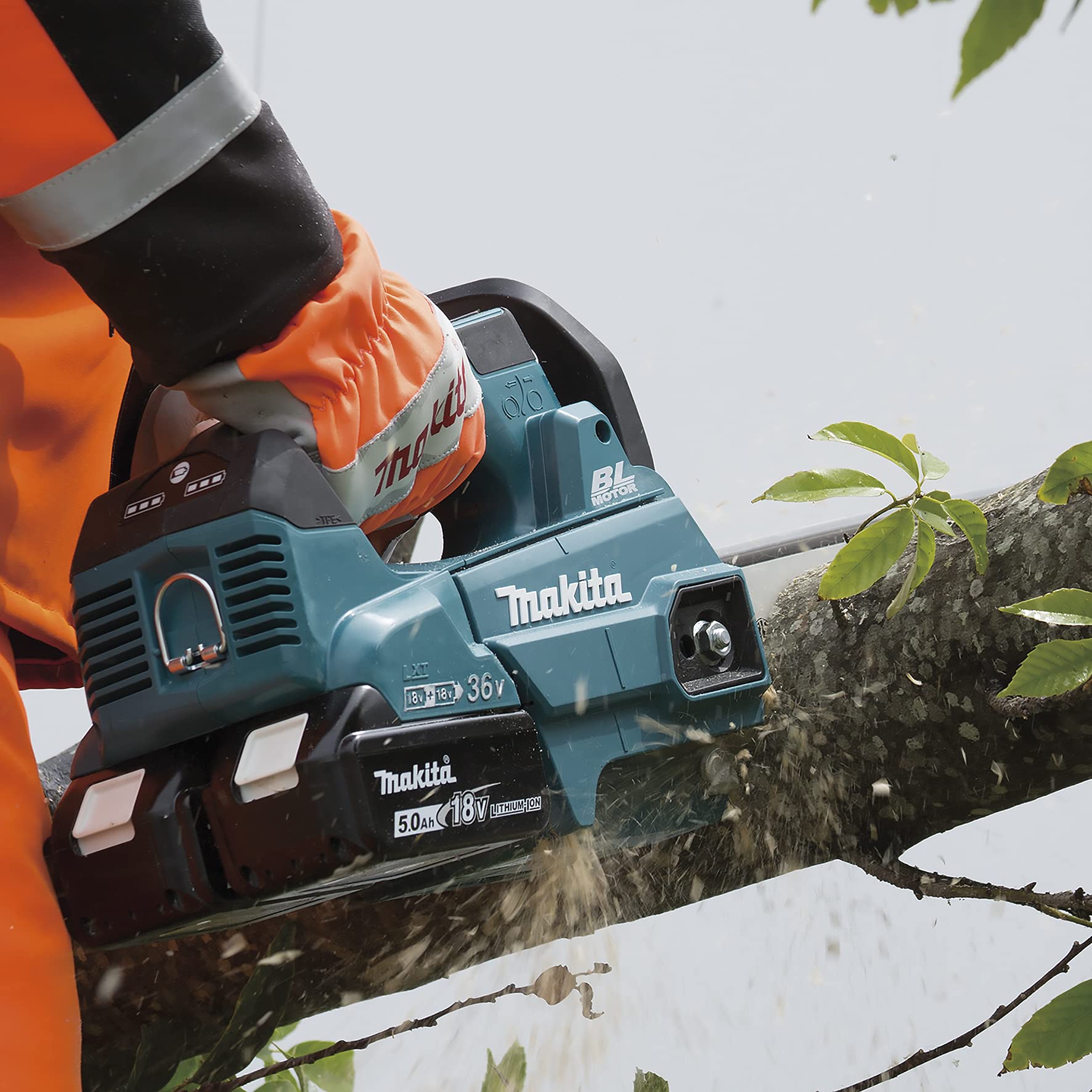 Makita DUC256Z - Sierra de cadena 18vx2 lxt 25cm bl, Nero