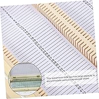 Vista 5 de Caja de rebanada biológica Caja de almacenamiento de diapositivas Soporte de madera Microscopio de madera Estuche de diapositivas de madera Soporte