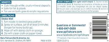 API SAFE & EASY Aquarium Cleaner Spray 8-Ounce Bottle
