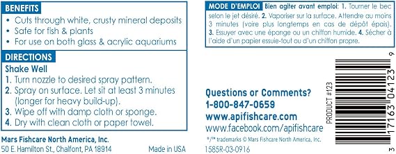 API SAFE & EASY Aquarium Cleaner Spray 8-Ounce Bottle