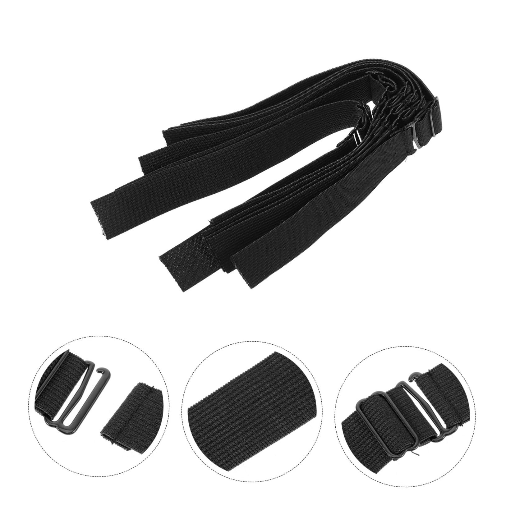 NULYLU 6pcs Grip Wig Cap Elastic Bands Non Slip Adjustable Straps for Wigs Elastic Band Accessories Headbands for