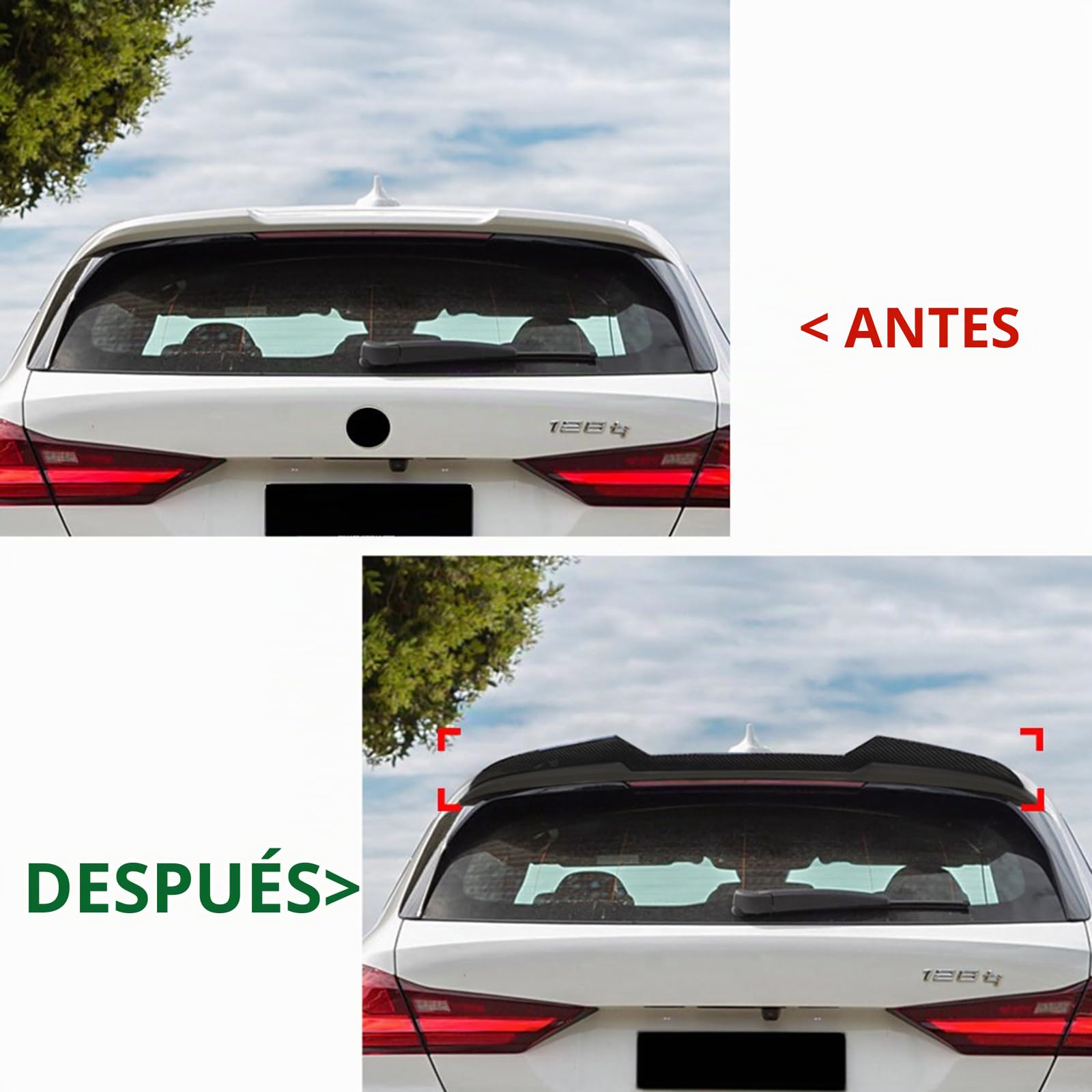 Alerón para maletero trasero para BMW 1 Serie F40 M Sport 2019-2024