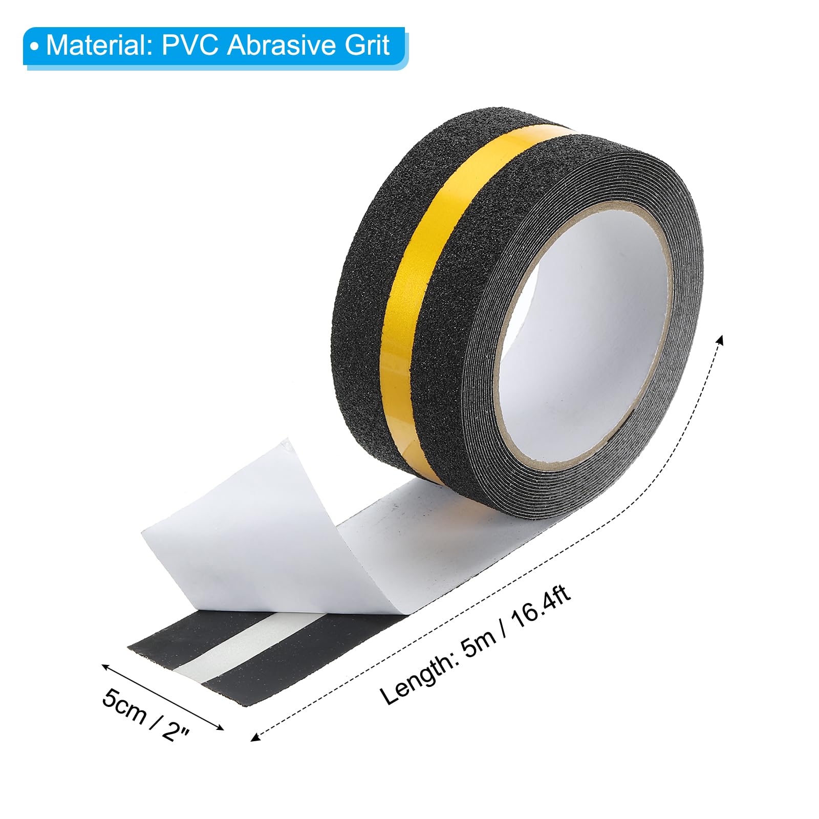 PATIKIL 2 Inch x 16.4 Ft Anti Slip Traction Tape with Reflective Strip - Image 2