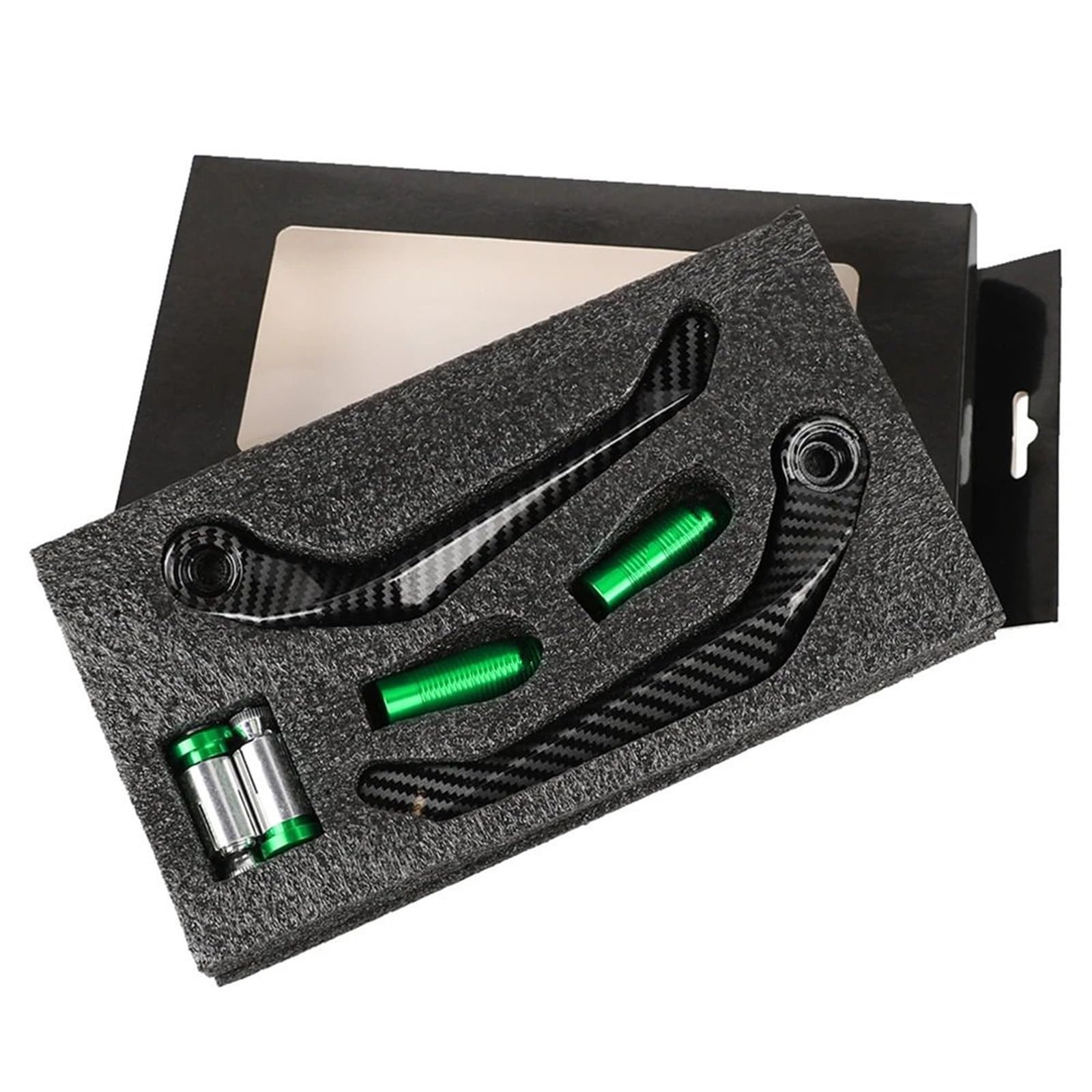 Fentty Green Fit For Z250 Z400 Z650 Z750 Z800 Z900 Z1000 78'' 22Mm Motorcycle Handlebar Brake Levers Guard Protector Hand Motorcycle Brake Protector(Green)