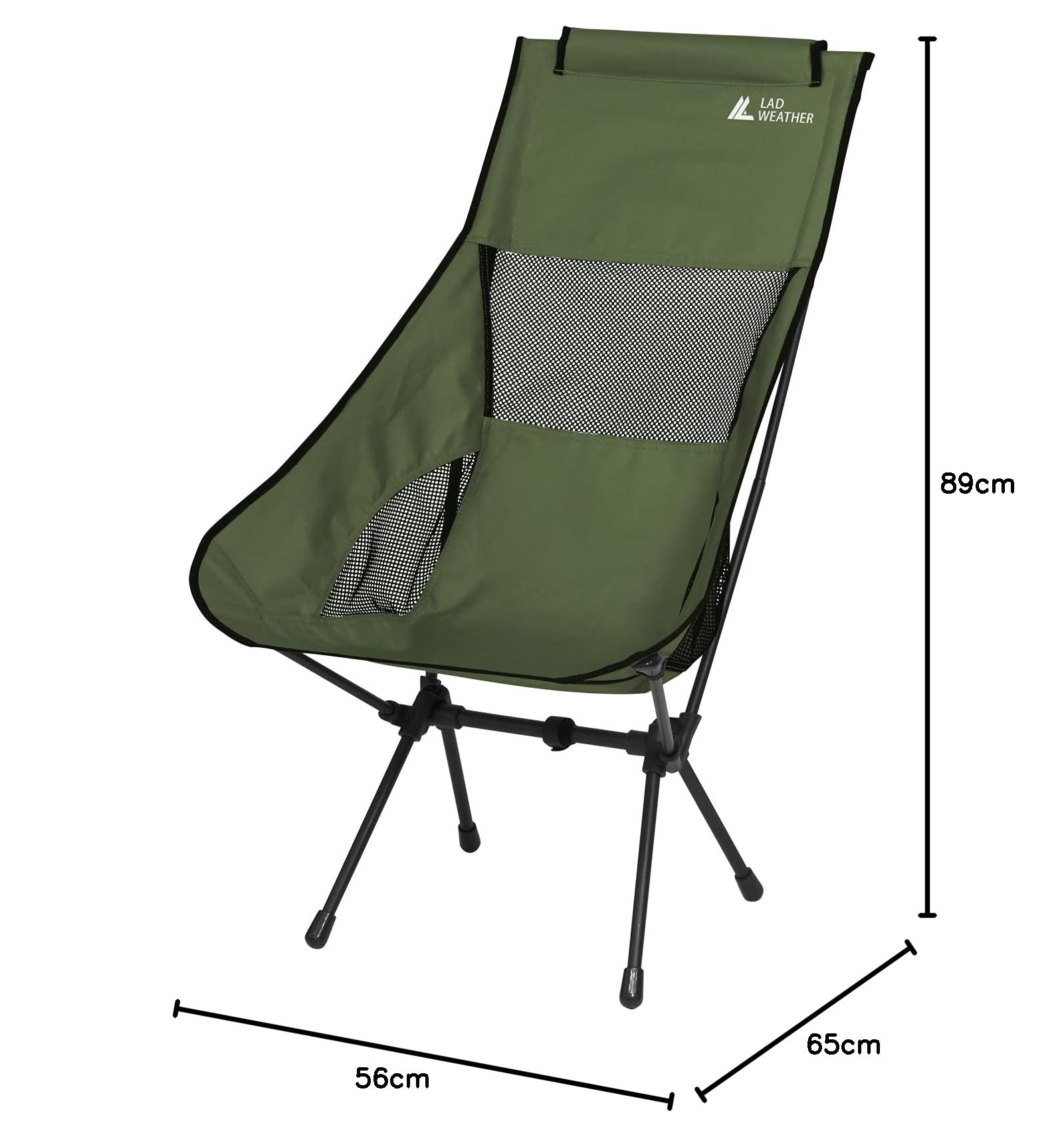 Amazon.co.jp: [ラドウェザー] アウトドアチェア ハイバック