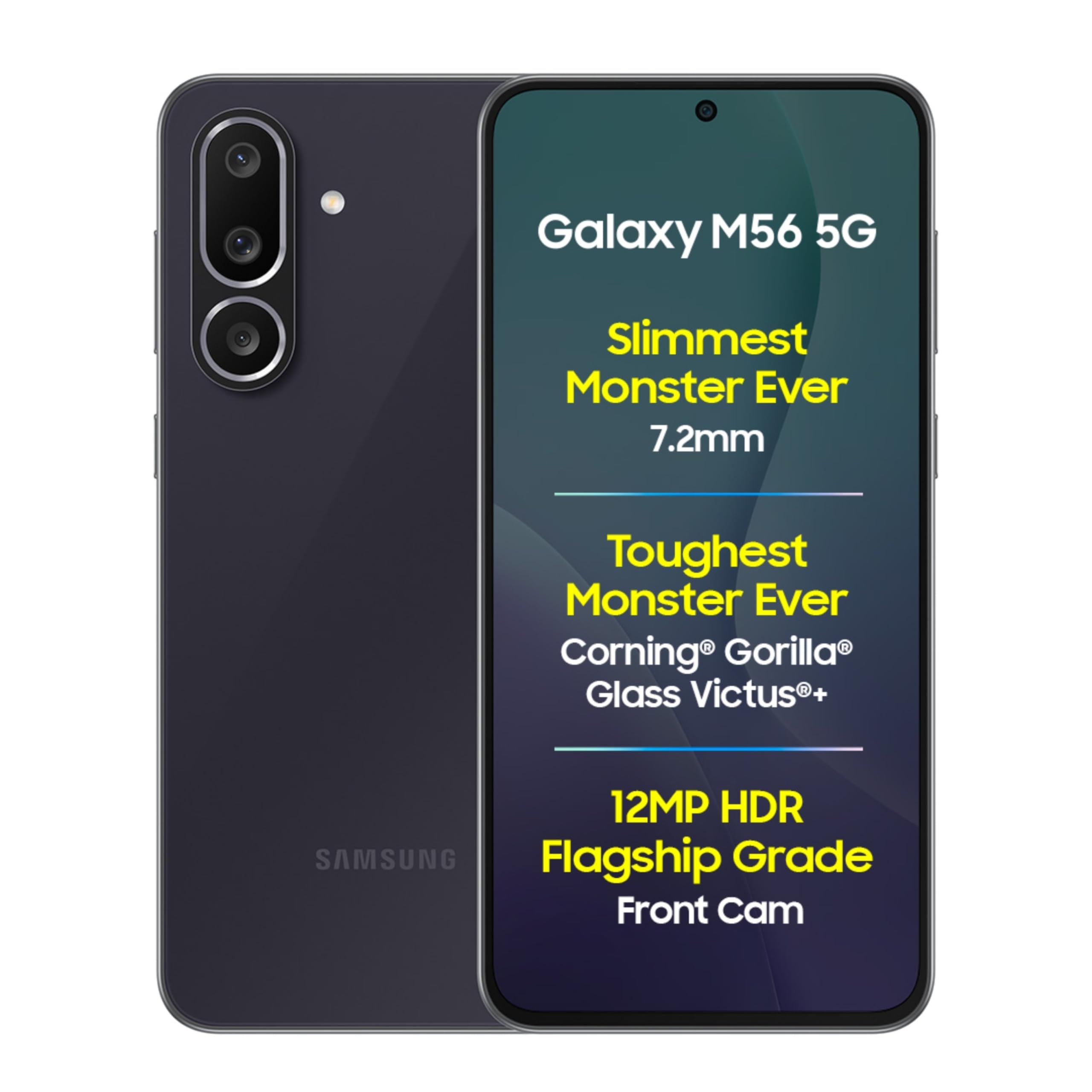 Samsung Galaxy M56 5G (Black, 8 GB RAM, 128 GB Storage) | Slimmest Phone in The Segment | Gorilla Glass Victus+ | 10 Bit HDR Video | Enhanced Nightography | 4nm Processor | Vapor Cooling Chamber-image-34