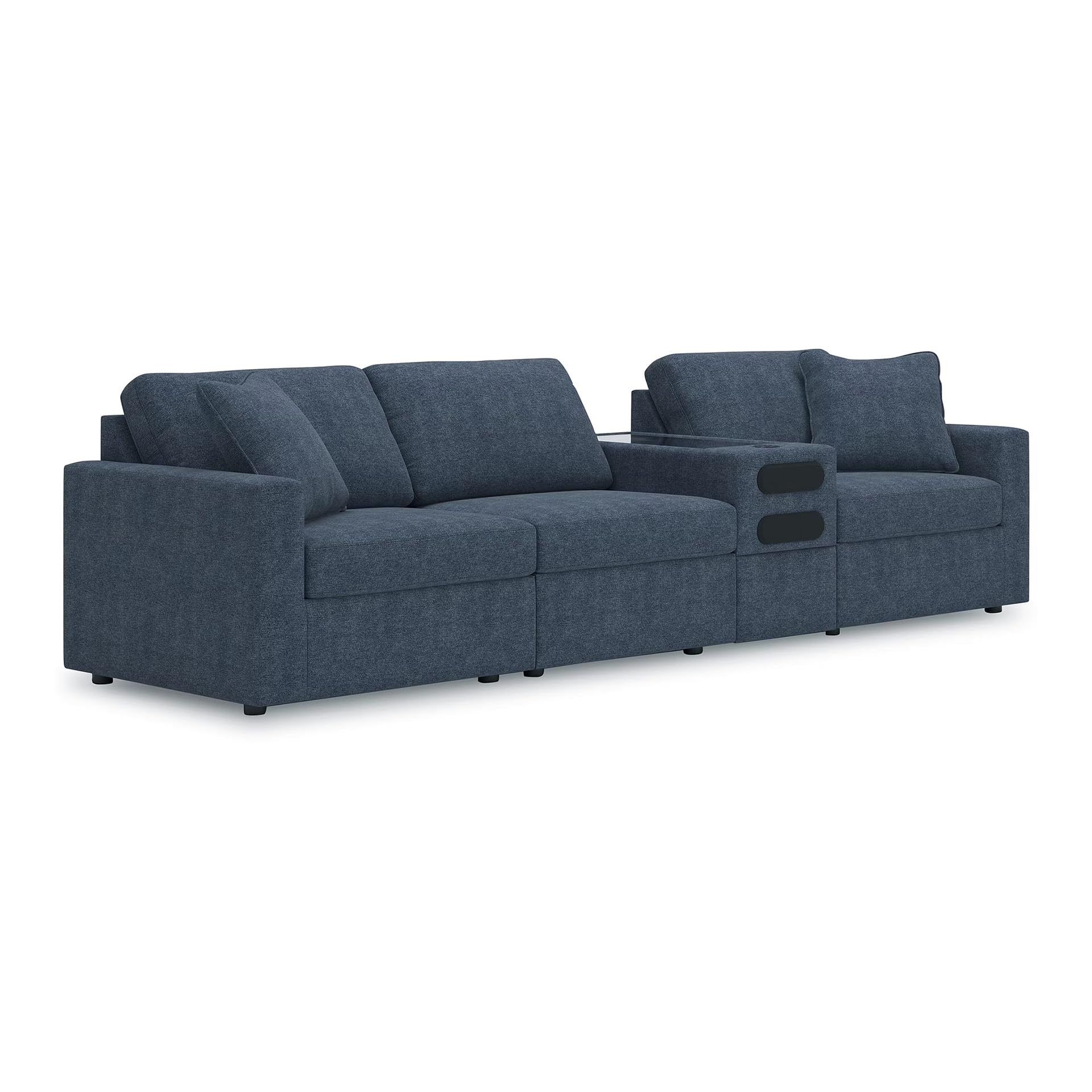 Signature Design by Ashley 4-Piece Modern Sectional Sofa, Ink