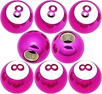 Vista 70 de 4 tapas de vástago de válvula de neumático estilo piscina 8 bolas, cubiertas universales de núcleo de cobre a prueba de polvo para automóviles, SUV