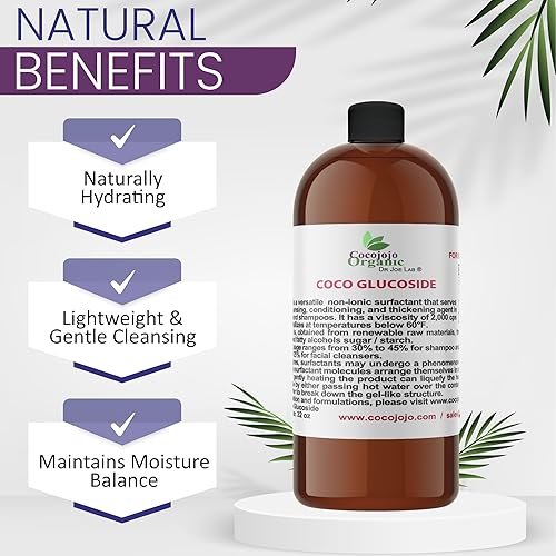 Miniatura 3 de Dr Joe Lab Coco Glucósido Natural Surfactante – Surfactantes para hacer jabón, glucósido de coco, gel de ducha de bricolaje, cuidado de la piel,