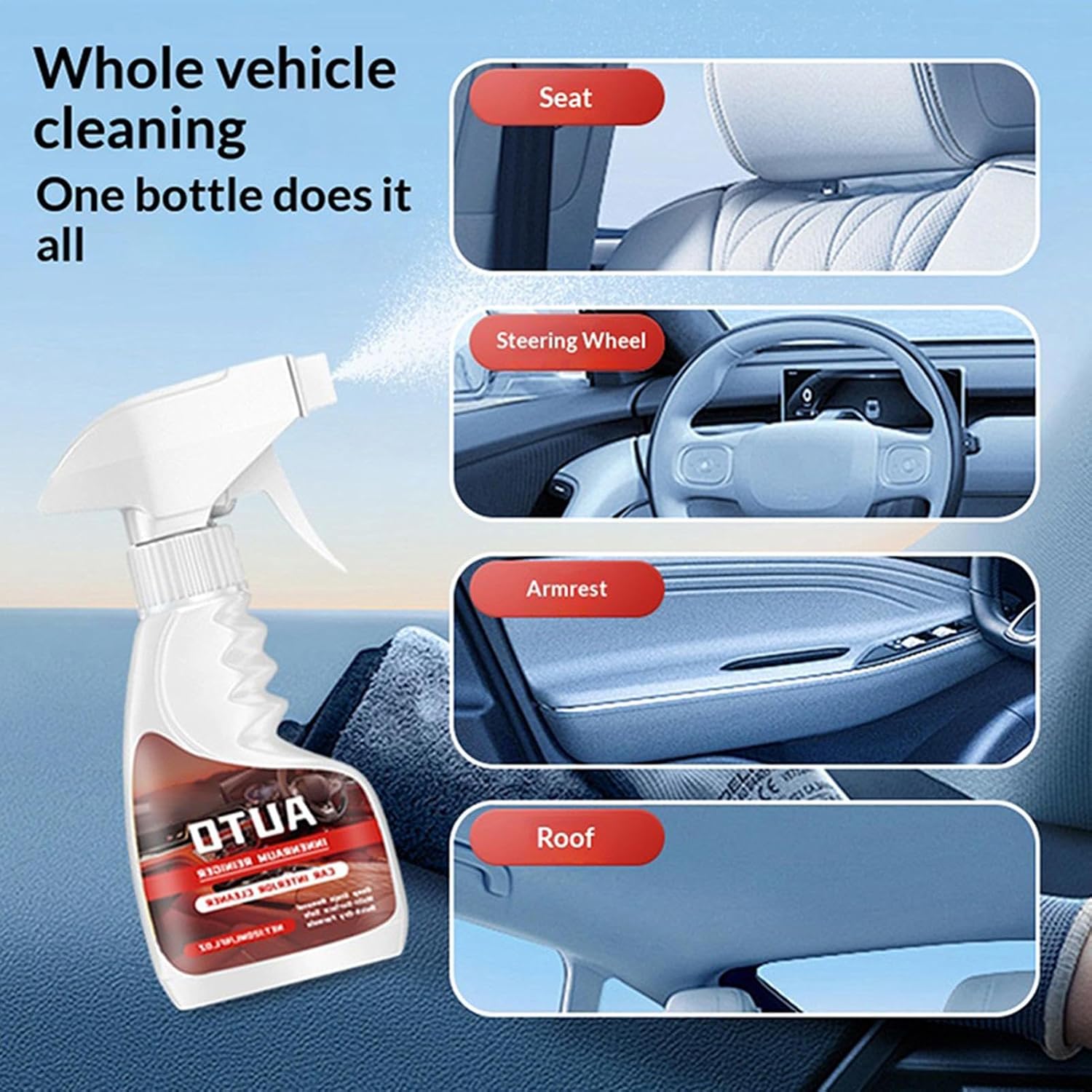 Car Interior Cleaning Spray Long Lasting Renovation