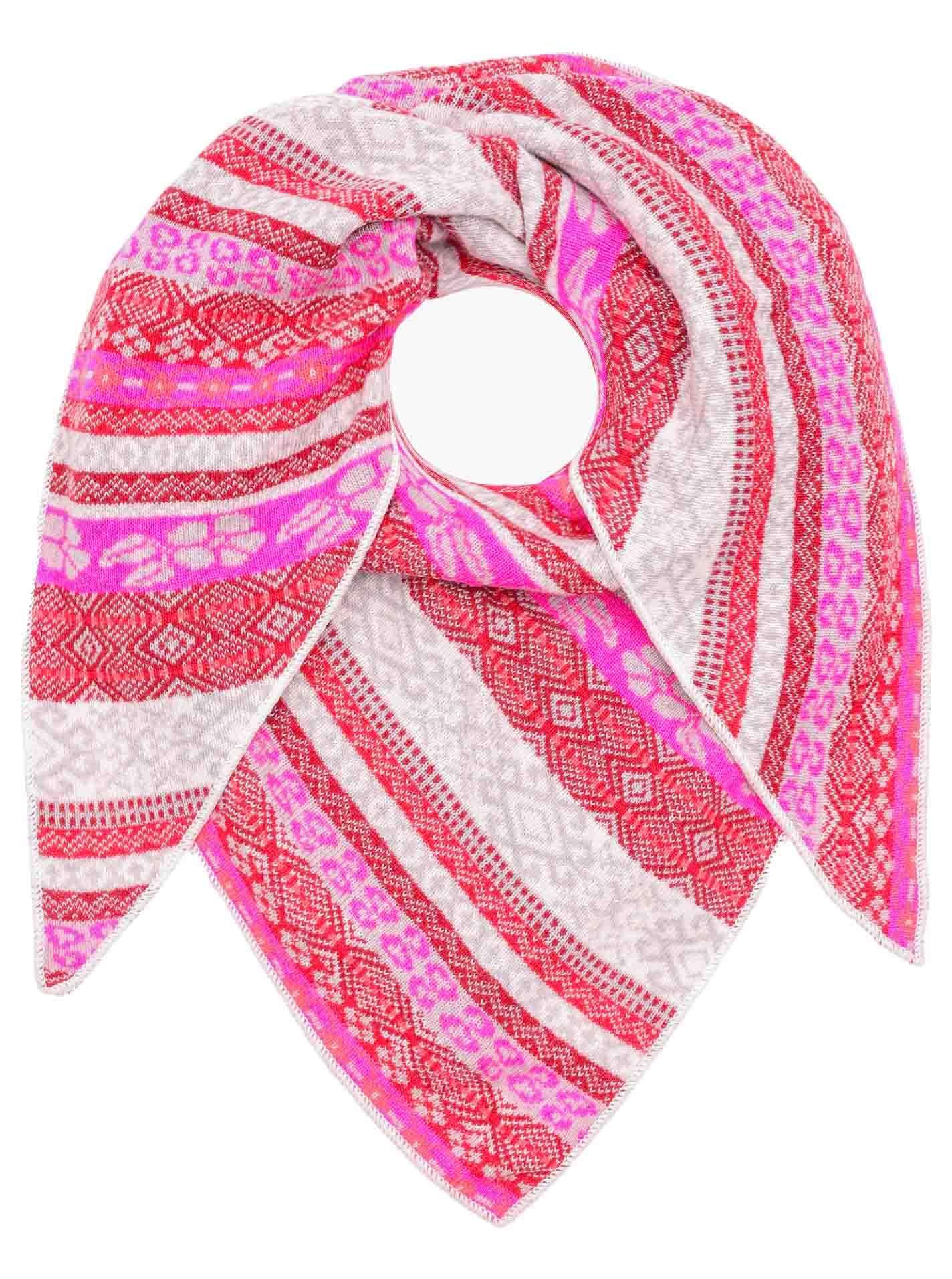 Zwillingsherz Damen Dreieckstuch Schal Dreiecksschal Damen mit Kaschmir Anteil Modell Oslo Trend flauschiger Frauenschal Accessoire Schals und Tücher modischer Begleiter