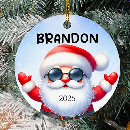 Vista 20 de BigTees Adorno de dinosaurio de Navidad 2023, adornos de Navidad personalizados, adornos de nombre de dinosaurio personalizados, decoración