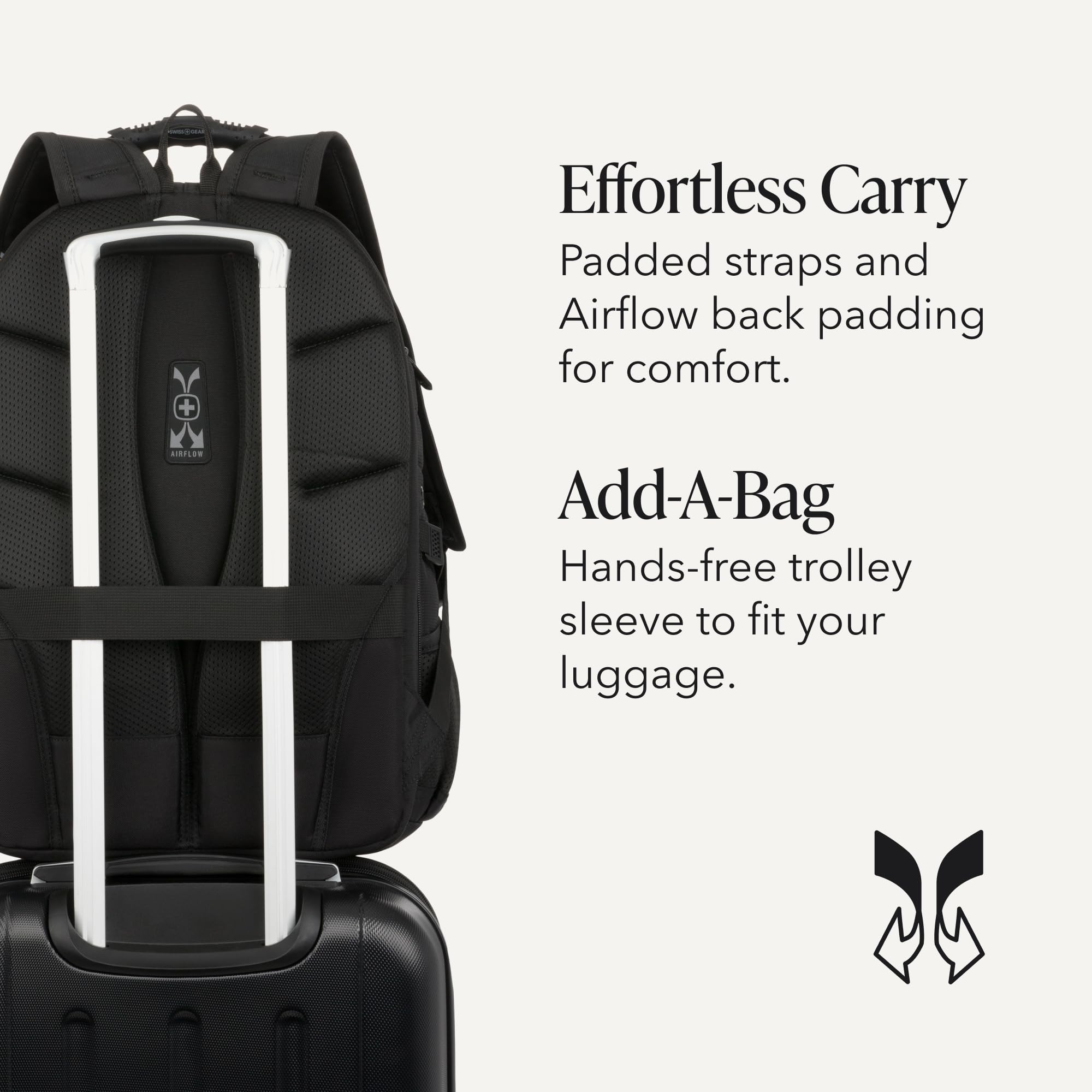 SWISSGEAR 1900 ScanSmart Laptop Backpack, Fits Most 17-Inch Laptops, TSA-Friendly Lay-Flat Design, RFID Protection, and Tablet Pocket, Black, 31L, 18.5-Inch view 6